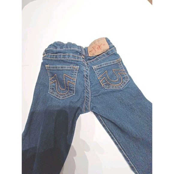 True Religion Boys Straight Leg Jeans With Adjustable Waist Size 6 - Picture 3 of 8